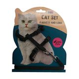 ANS-ANS Kedi Göğüs Bel Tasması Siyah