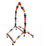 Ans Boncuklu Tünekli Salıncak Kuş Oyuncağı 14-14cm