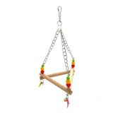Ans Boncuklu Üçgen Salıncak Kuş Oyuncağı 23cm
