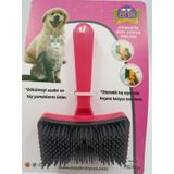 Ans Kedi Köpek Tuşlu Otomatik Tüy Toplayıcı Tarak Kırmızı