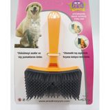 Ans Kedi Köpek Tuşlu Otomatik Tüy Toplayıcı Tarak Turuncu