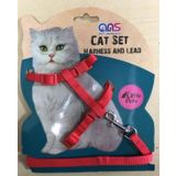 ANS Kırmızı Lüks Gato Kedi Göğüs Takım Tasması