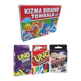 Ans Toys Kızma Birader, Tombala, Uno Klasik, Uno Flip ve Monopoly 4'lü Ekonomik Set