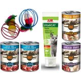 ANS Vitalicat + Çember Oyuncak + Steril Kuzu + Tavuk + Karışık Etli Gurme Ans Kedi Konservesi 2+2+1+1