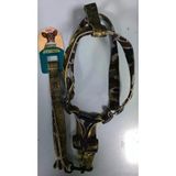 Ans Yumuşak Süet Ayarlanır Kamuflaj Köpek Bel Takım Tasması 25-35 Kg Köpeklere