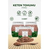 Ansa Pharma Keten Tohumu 600 gr Tane 3'lü Ekonomik Paket Glutensiz