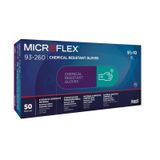 Ansell 93-260 Microflex Yeşil Üstün Dokunma Hassasiyetli Kimyasal Dirençli Nitril Eldiven