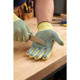 Ansell Isıya Dayanıklı, Yanmaz, Alev Almaz, Kesilmez Eldiven Neptune Kevlar Eldiven, Pvc Dotlu - M / 8