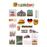ANSHA CRAFTS Almanya Sticker Seti Bullet Journal - Ajanda - Planner - Defter- Laptop- Tablet Sticker Seti