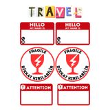 ANSHA CRAFTS "Bavul - Valiz Sticker Seti" - Gezi ve Tatilde Kullanılan - Valiz - Bavul - Çanta - Kutular İçin