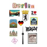 ANSHA CRAFTS Berlin Sticker Seti Bullet Journal - Ajanda - Planner - Defter- Laptop-Tablet ve Telefon için