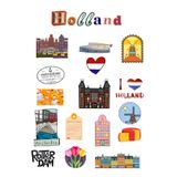 ANSHA CRAFTS Hollanda Sticker Seti Bullet Journal - Ajanda - Planner - Defter- Laptop- Tablet Sticker Seti
