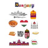 ANSHA CRAFTS Macaristan Sticker Seti Bullet Journal - Ajanda - Planner - Defter- Laptop- Tablet Sticker Seti