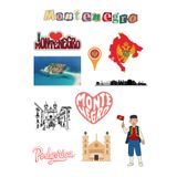 ANSHA CRAFTS Montenegro Sticker Seti Bullet Journal - Ajanda - Planner - Defter- Laptop- Tablet Sticker Seti