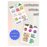 ANSHA CRAFTS Motivasyon Sticker Seti - Bullet Journal - Ajanda - Planner - Defter- Laptop- Için Sticker Seti