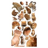 ANSHA CRAFTS Sarman Kedi Sticker Seti - Bullet Journal - Ajanda - Planner - Defter- Laptop- Tablet Sticker Seti