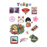 ANSHA CRAFTS TOKYO Sticker Seti Bullet Journal - Ajanda - Planner - Defter- Laptop-Tablet ve Telefon için