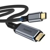 Answin USB C - Mini HDMI Kablosu 10FT (HDMI DEĞİL), 4K@30Hz/2K@60Hz Tip-C - Mini HDMI MacBook, iPad Pro, iPhone 15, Galaxy S23, Steam Deck, ROG Ally, Dizüstü Bilgisayardan Taşınabilir Monitör Kablosu