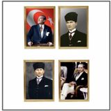 Ant Atatürk Portresi 35X50 Özel Çerçeve - 1 Adet