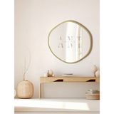 Ant Home Arya Ayna Asimetrik Ayna, Dekoratif Ayna, Duvar Aynası Banyo Aynası Holl Aynası 80CM - Altın