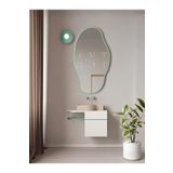 Ant Home Asimetrik 75X40 Cm Konsol Aynası, Dresuar Aynası, Tuvalet Aynası, Holl Aynası, Banyo Aynası Yeşil