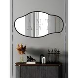 Ant Home ASIMETRIK75X40 Konsol, Dresuar, Tuvalet Aynası Ayna - Siyah