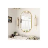Ant Home Dekoratif Ayna, Duvar Aynası, Konsol Aynası, Mdf, Elips Ayna, Çerçeveli Ayna 80X40 Cm