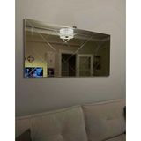 Ant Home Dekoratif Baklava Desenli Bizoteli Salon Aynası Ofis Aynası Konsol Aynası 120CM x 60CM - Bronz
