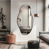 Ant Home Klas Boy Ayna / Duvar Boy Aynası / Salon Aynası / Konsol Aynası / Hol Aynası / 150 x 80 cm - Siyah