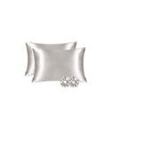 ANT HOME TEKS Ipek Saten 50x70 Cm Yastık Kılıfı 2 Adet GRİ