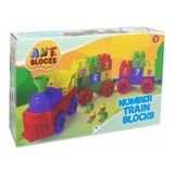 Ant Sayı Treni Çocuk Oyuncak Eğitici Montessori Anaokulu Kreş - Renkli