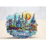 Antakya Yöresi Ahşap Istanbul Temalı Magnet - Model 4