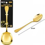 Antakya Yöresi Metal Servis Kaşığı - 21 cm - Gold Renk - Seçenek