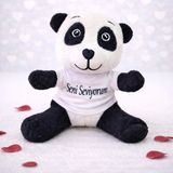 Antakya Yöresi Seni Seviyorum Tişörtlü Sevimli Peluş Panda