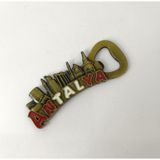 Antalya Gorselli Metal Acacak Miknatisli Magnet Buzdolabi Susu Sise Acacagi Antik Sari