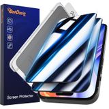 AntDacig 9H+ Cam iPhone 15 Pro Max Gizlilik Ekran Koruyucu [Askeri Sınıf ve Kırılmaz] Ekran Koruyucu 15 Pro Max Temperli Cam Tam Kaplama Koruması, 2 Paket