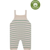 Antebies Bej Yeşil Triko Bebek Salopet - 9 - 12 Ay