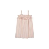 Antebies Çizgili Poplin Elbise, Kız