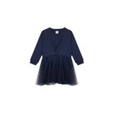 Antebies Lacivert Tül Sweatshirt Elbise Beden: 7-8 Yaş Kadın/Kız Lacivert 7-8 Yaş