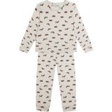 Antebies Organik Bej Erkek Çocuk Pijama Takımı - Kahverengi - 5 - 6 Yaş