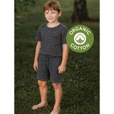 Antebies Organik Bel Lastikli Erkek Çocuk Pijama Takımı - Antrasit - 9 - 10 Yaş