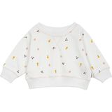 Antebies Organik Beyaz Kız Bebek Sweatshirt - 0 - 3 Ay