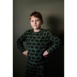 Antebies Organik Gots Sertifikalı Orman Ayıları Desenli, Uzun Kollu Erkek Çocuk Pijama Takımı - Yeşil - 5 - 6 Yaş