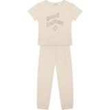 Antebies Organik Gri Good Human Nakışlı Beli Lastikli Kısa Kollu Erkek Çocuk Pijama Takımı - 3 - 4 Yaş - Bej