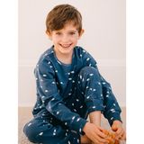 Antebies Organik Lacivert Kutup Ayısı Erkek Çocuk Pijama Takımı - 3 - 4 Yaş