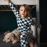 Antebies Organik Lacivert No Bad Days Desenli Beli Lastikli Uzun Kollu Erkek Çocuk Pijama Takımı - 7 - 8 Yaş