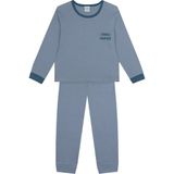 Antebies Organik Mavi Erkek Çocuk Pijama Takımı - 3 - 4 Yaş
