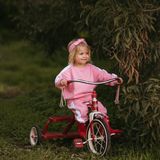 Antebies Organik Pembe Beyaz Beli Lastikli Bağcıklı Manşetli Kız Bebek Sweatshirt Eşofman Takımı - 0 - 3 Ay