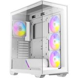 Antec C3 Argb Beyaz Atx Mid Tower Gaming Kasa (4x Argb Fan, Temperli Cam, 360MM Radyatör Desteği)
