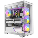 Antec C3 ARGB White, 4 x ARGB PWM Fan Dahil, Dikişsiz Temperli Cam Ön ve Yan Paneller, 360mm Radyatör Desteği, Orta Kule ATX Beyaz PC Oyun Kasası